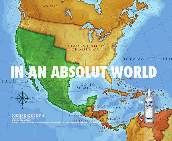 A World Icon: Absolut Vodka Advertisements and Designs absolut world1 A World Icon: Absolut Vodka Advertisements and Designs