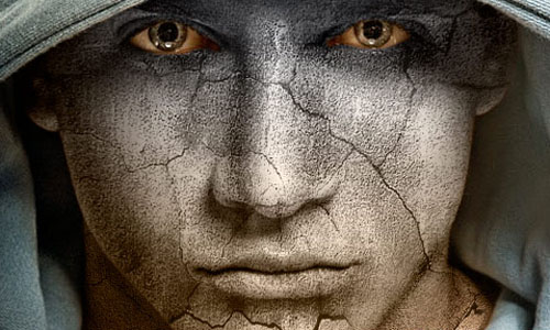 Cool Photo Manipulations With Photoshop adding texture skin Cool Photo Manipulations With Photoshop
