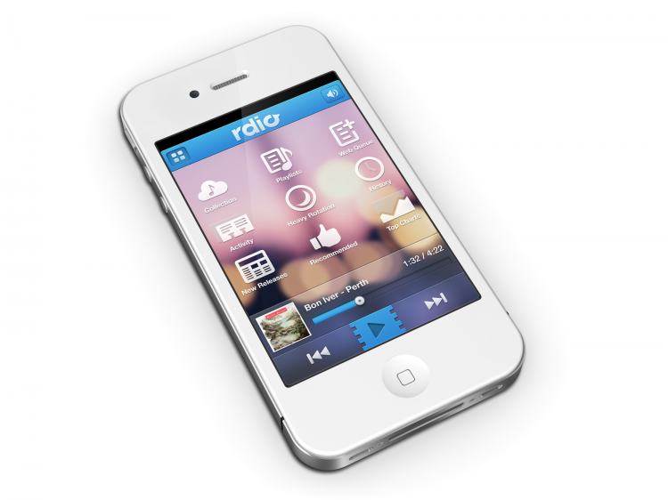 40 Quality Examples of iOS User Interface Designs blurry background11 750x562 40 Quality Examples of iOS User Interface Designs
