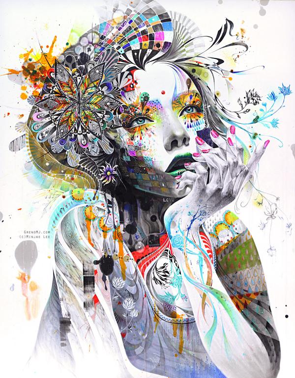 Mixed Media Illustrations by Minjae Lee circulation by minjae lee600 770 Mixed Media Illustrations by Minjae Lee