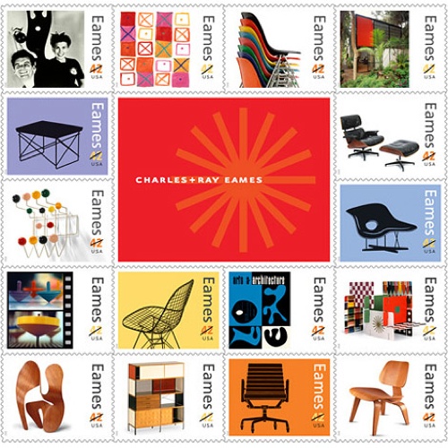 eames stamps Charles & Ray Eames