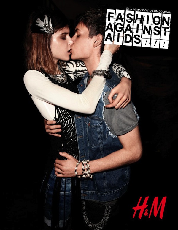 Kiss for a Cause hm fashion against aids 2012 campaign by dan martensen 2 Kiss for a Cause