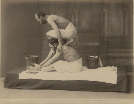 i1a220 MASSAGE IN TBILISI BATHS (1890)