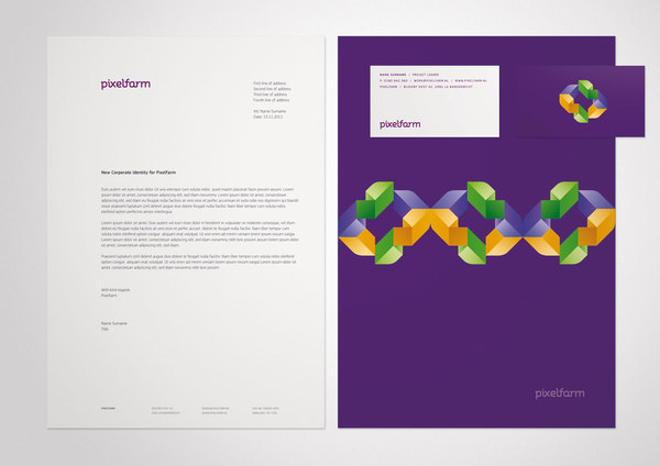 i1c133 Pixelfarm Corporate and Brand Identity by Denis Olenik