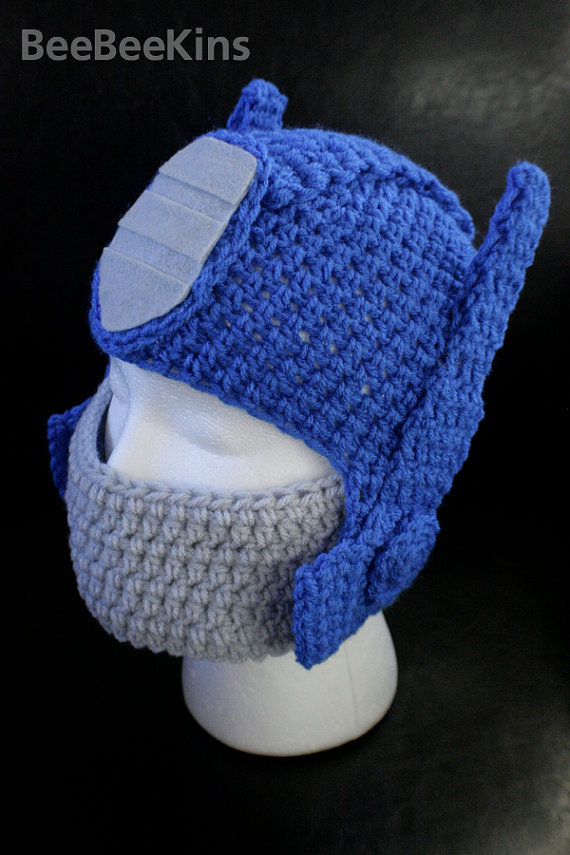 il 570xN.313716309 Optimus Prime Crocheted Hat