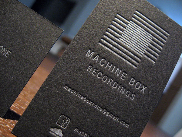 Beautiful Examples of Letterpress Business Card Designs letterpress black business card design inspiration Beautiful Examples of Letterpress Business Card Designs