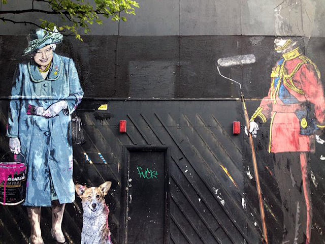 Mr. Brainwash: Beatles / Queen – Murals in London misterbrainwash murals london 03 Mr. Brainwash: Beatles / Queen – Murals in London