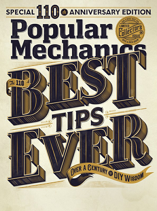 45 Remarkable Examples Of Typography Design #9 popular mechanics 110th edition l11 45 Remarkable Examples Of Typography Design #9
