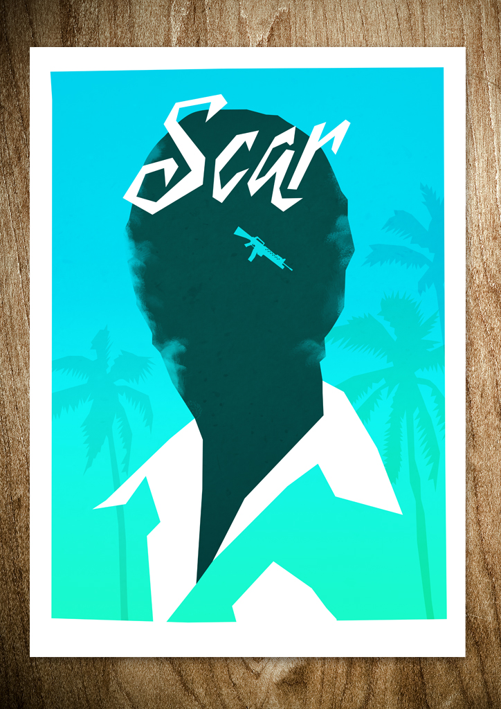 SCAR RED & SCAR BLUE — Rocco Malatesta scarvariant SCAR RED & SCAR BLUE — Rocco Malatesta