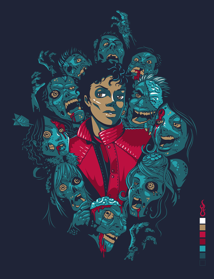 Jaw dropping vector portrait Illustrations thriller by guideki d36jzar Jaw dropping vector portrait Illustrations