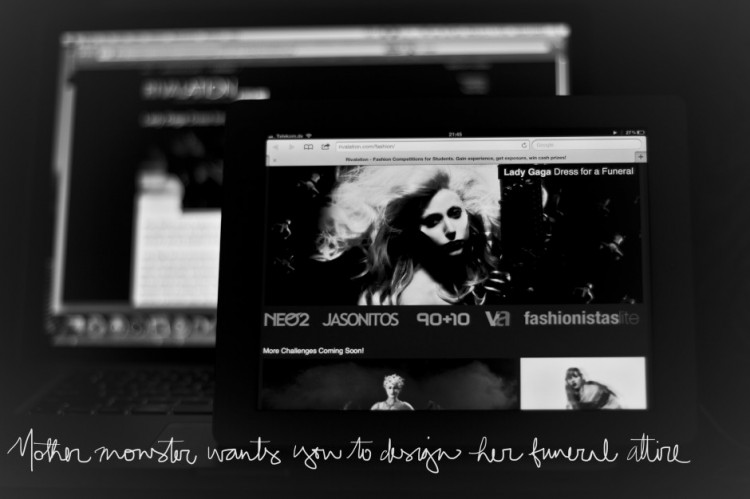 thumb1 750x499 Lady Gaga   Dress for a Funeral 