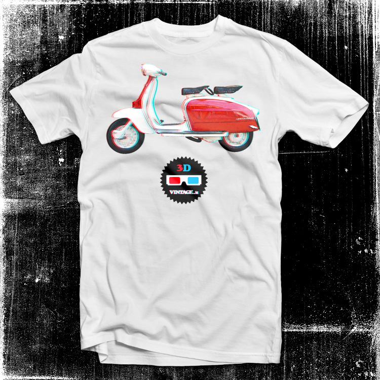 vintage 2ruote lambretta Lambretta 3D vintage t shirt