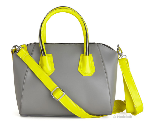1o16 Grey and fluo bag