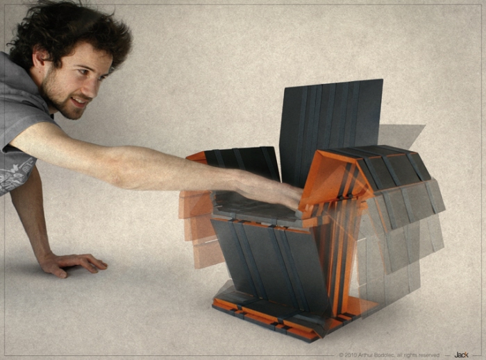  Jack chair by Arthur Bodolec   The chair that is alive!