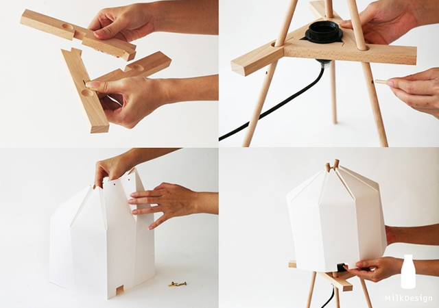 Paper lamp by Milk Design 2o5 Paper lamp by Milk Design