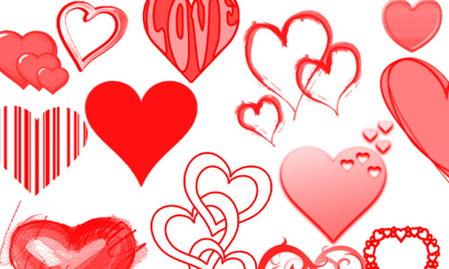 4 Heart Brushes 33 Free and Lovely Heart Brushes for Photoshop