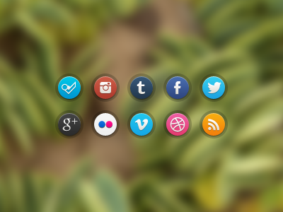 618921 New Glossi Social Icons PSD1 50+ recents free psd from dribbble
