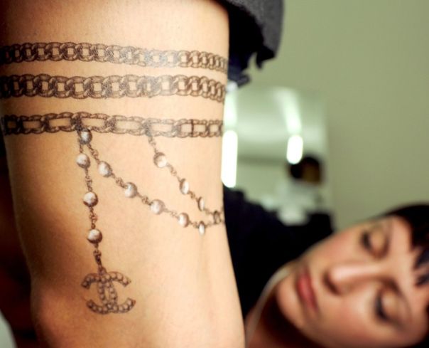 Pusstaches, QR Codes ahd Chanel designs with this seasons best Temporary Tattoo Designs Chanel tattoo Pusstaches, QR Codes ahd Chanel designs with this seasons best Temporary Tattoo Designs