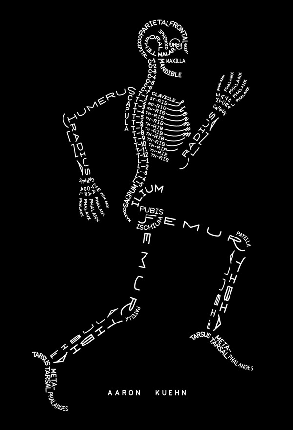 Skeleton Typogram by Aaron Kuehn DYT Aaron Kuehn Skeleton Typogram by Aaron Kuehn