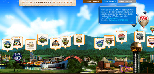 Discover Tennessee Trails Byways 25 Exciting Collection Of Impressive Navigation Menus To Inspire You
