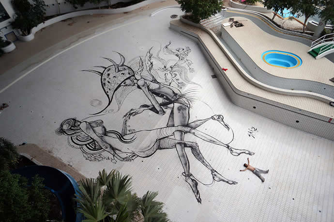 stunning Streetart 200m2 Fresque Streetart 200m2 skio stunning Streetart 200m2