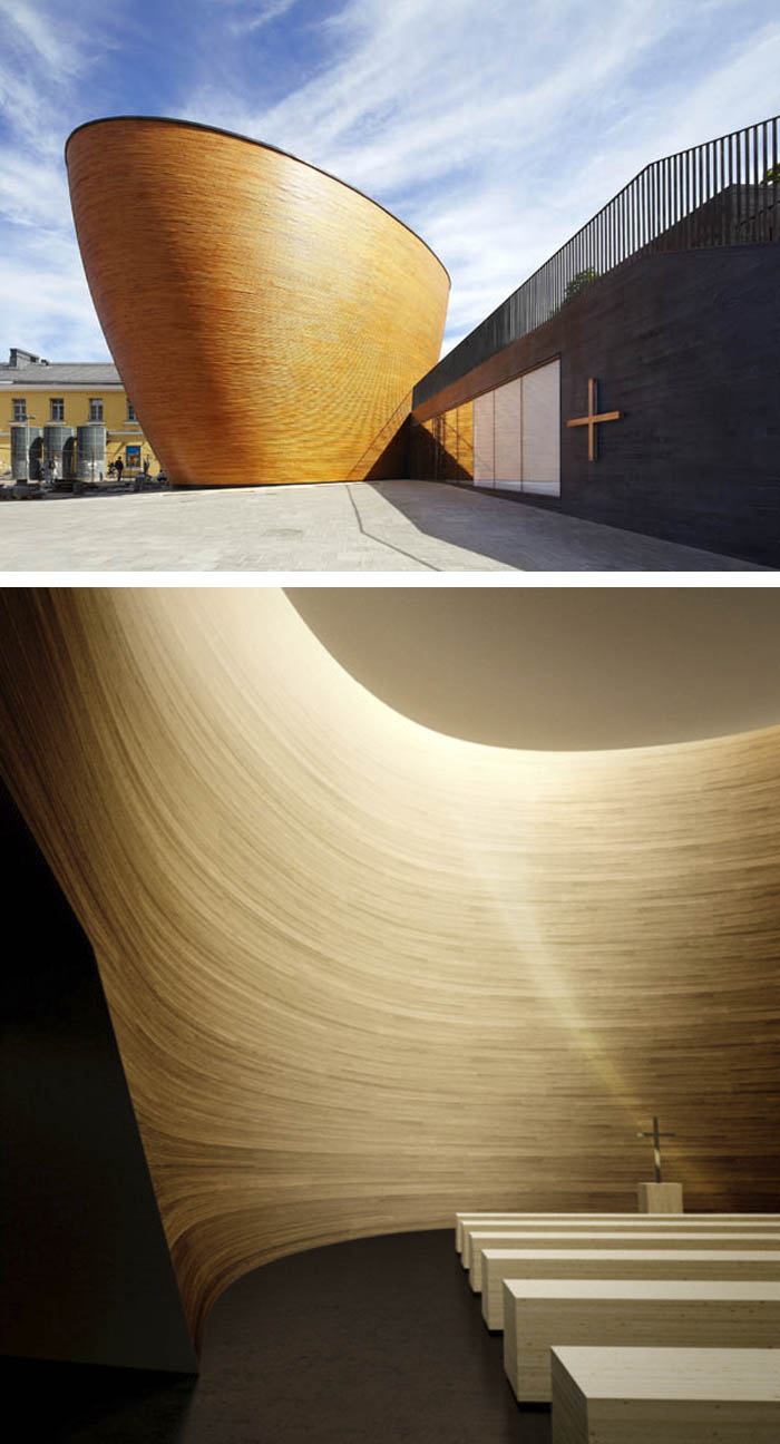Kamppi Chapel Kamppi Chapel of Silence collabcubed Kamppi Chapel