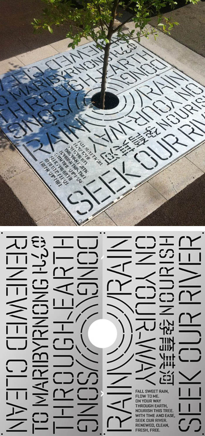 Typographic Tree Grates on Leeds Street Leeds Street Tree Grates HeineJones collabcubed copy Typographic Tree Grates on Leeds Street