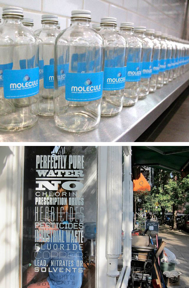 Molecule Water Café Molecule Purified NYC Tap Water Molecule Water Café