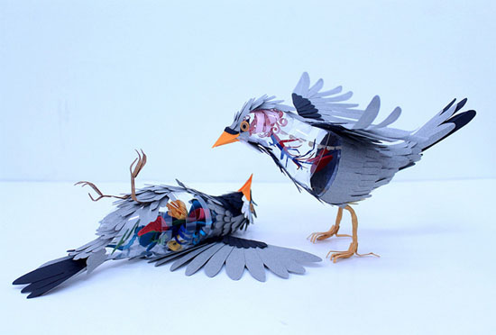 bird 1 Paper Bird Anatomy by Diana Beltran Herrera