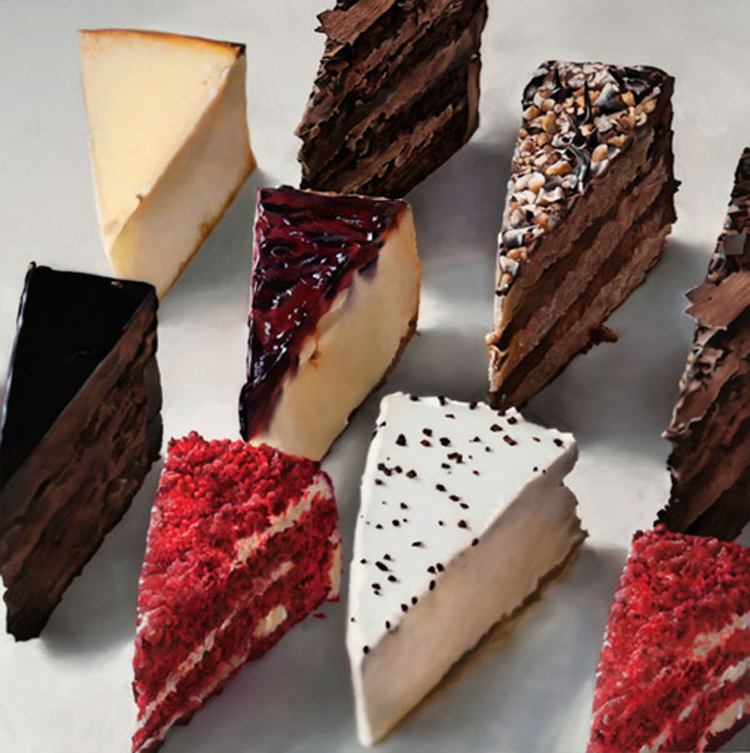 Paintings by Ben Schonzeit cake slices Paintings by Ben Schonzeit