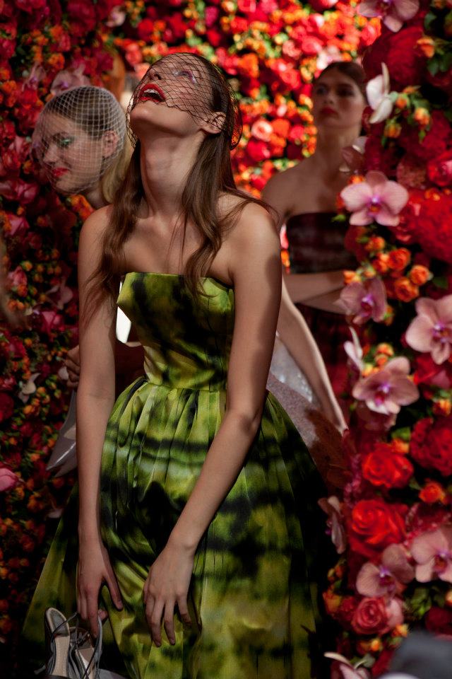 Diors Show Stopping Set of a Million Flowers christiandiorrafsimons022 Diors Show Stopping Set of a Million Flowers