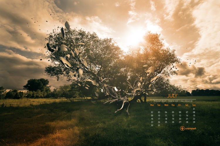 Free Desktop Calendar July 2012 cromoart desktop calendar 2012 july 750x500 Free Desktop Calendar July 2012
