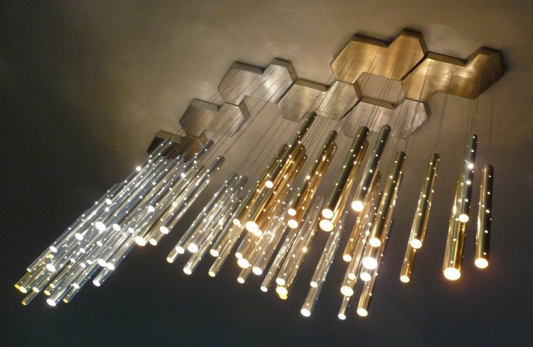 ilanel Rain Chandelier 750x489 Rain multi sensory lighting