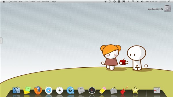 mac toon customization 25 Beautiful Mac OS Desktop Customizations for your Inspiration