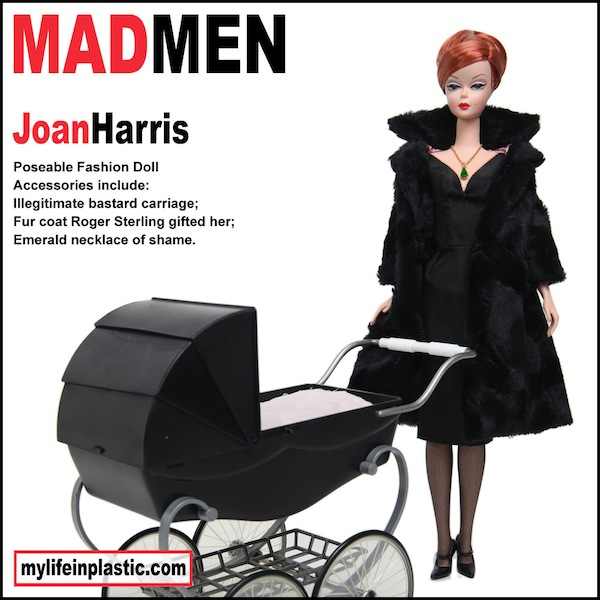 The Darker Side of Mad Men mad men parody barbie dolls by michael williams joan harris The Darker Side of Mad Men
