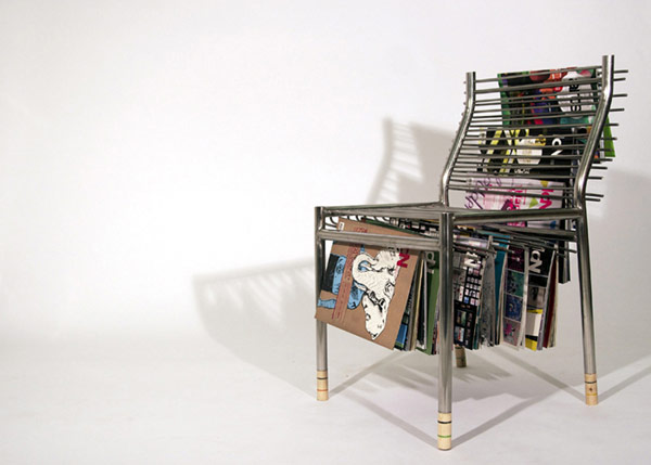 Creative Way to Organize your Favourite Publications magazine chair 1 Creative Way to Organize your Favourite Publications