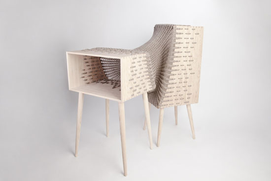 monuskata 02 Hybrid Textile Furniture by Kata Mónus
