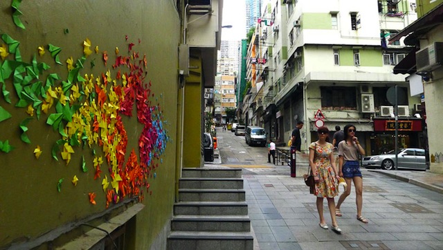 Urban Origami Murals in Vietnam, Hong Kong and France origami mural maurica 06 Urban Origami Murals in Vietnam, Hong Kong and France