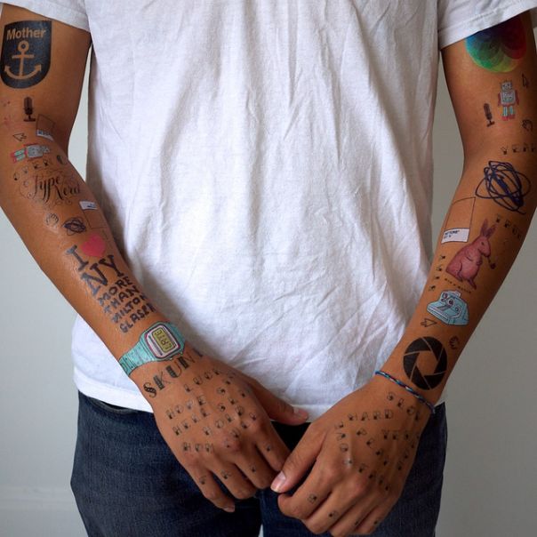 Pusstaches, QR Codes ahd Chanel designs with this seasons best Temporary Tattoo Designs tattly 2 Pusstaches, QR Codes ahd Chanel designs with this seasons best Temporary Tattoo Designs