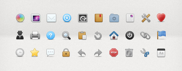 toolbar icons 30 Lovely Toolbar Icons for User Interface Design