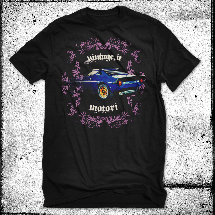 Lancia Stratos t shirt vintage motori lancia stratos Lancia Stratos t shirt