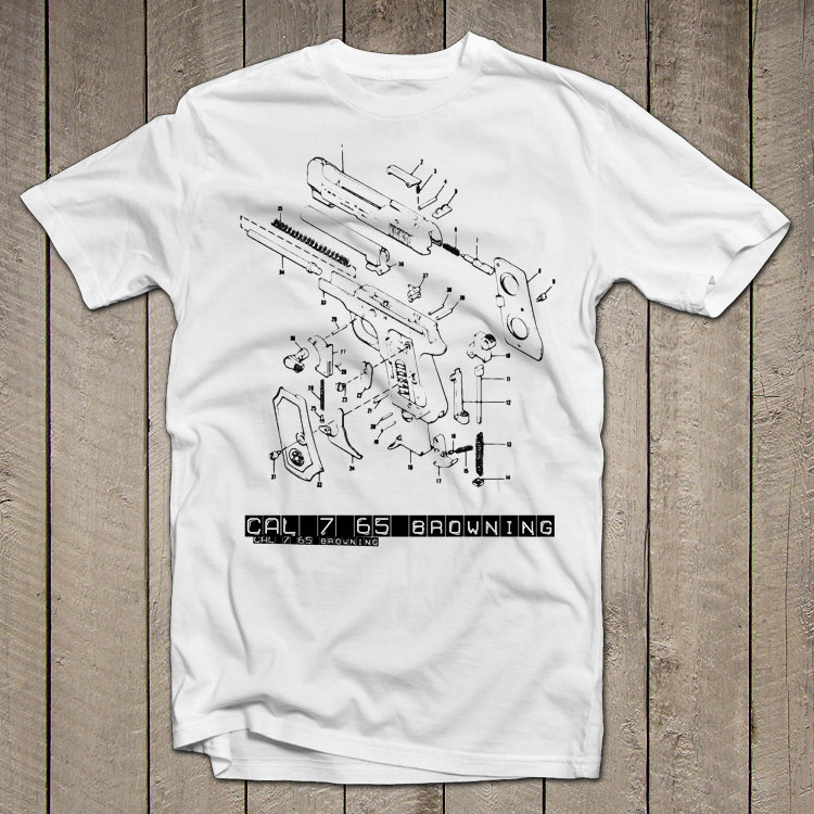 Beretta 7.65 browning t shirt vintage neramilano beretta 7 65 browning Beretta 7.65 browning t shirt