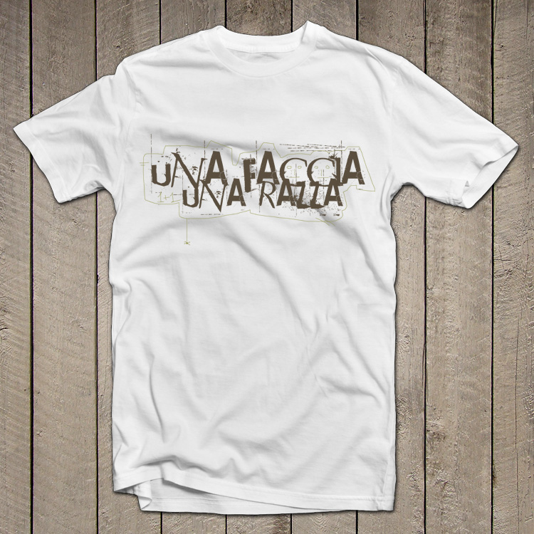 Una faccia una razza t shirt vintage parole2 una faccia una razza Una faccia una razza t shirt