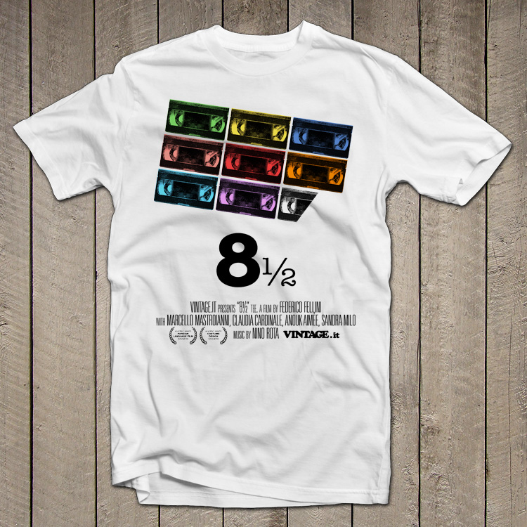 vintage vhs eight and a half 8 1/2 t shirt