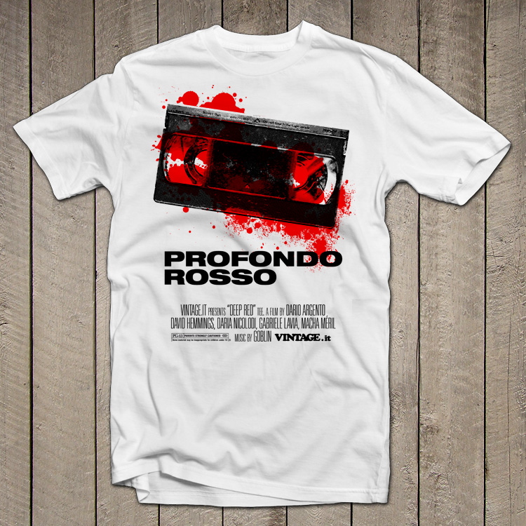 vintage vhs profondo rosso Profondo Rosso   Deep Red t shirt
