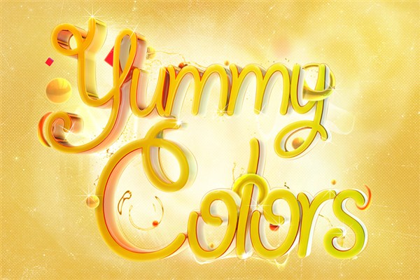 yummy colors 30 Inspirational Typography Designs