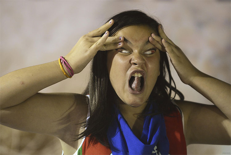 284 Pulling Faces at Spains Ugly Competition