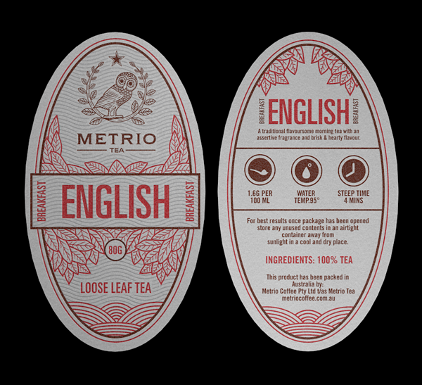 444 5c Metrio Tea Branding