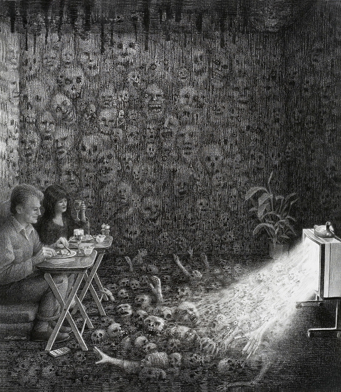 Contemporary artist Laurie Lipton 87889 LaurieLipton02 Contemporary artist Laurie Lipton