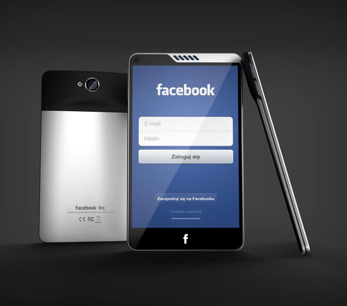 Facebook Phone Concept 9fc40 facebook phone michal bonikowski 01 Facebook Phone Concept